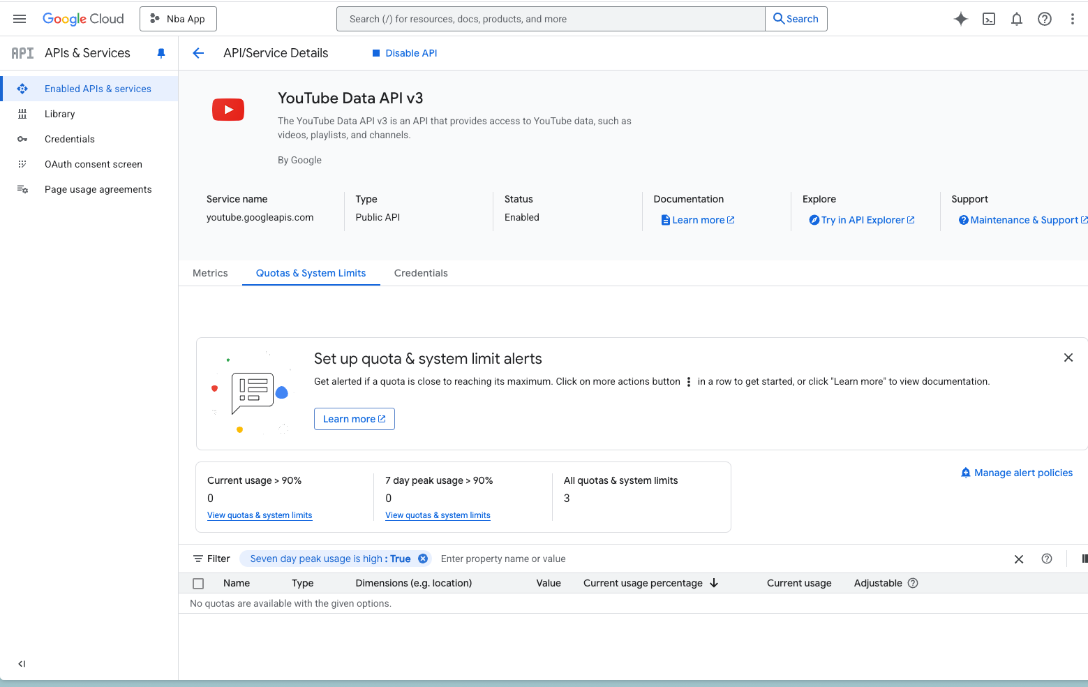 YouTube API Integration